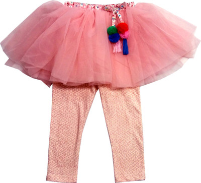 ALWAYS KIDS Printed Girls Skegging White Skirt ALWAYS KIDS Printed Girls Skegging White Skirt