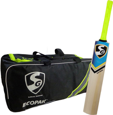 

SG Essential Cricket Kit with Bat and Bag (Ecopak Cricket Kitbag + RSD Spark Kashmir Willow Cricket Bat, size 3) Cricket Kit(Bat Size: 3 (For 8 Years Kids))