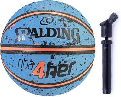 

SPALDING 4Her Splash (Size 6) + Ball Pump Combo Basketball Kit