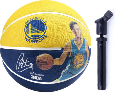

SPALDING Player Stephen Curry + Ball Pump Combo Basketball Kit