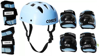 

Cosco Protective Kit ( Senior- Men, Women ) Complete Set OF Protective Kit includes 1 Head, 2 Knee 2 Elbow & 2 Pam Guards Skating Kit