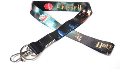

Blue Aura Harry Potter Keychain With Lock ID Holder Lanyard(multi)