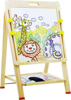 

Emob Wooden Multifunctional Double Sided Lifting Drawing & Writing Board for Kids(Multicolor)