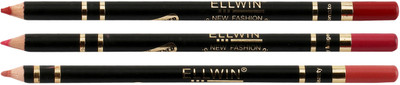 

Ellwin smudge proof super smooth long lasting lip liner combo pack of 3 (Red::Pink::Peach )(Multicolor,)