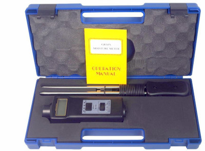 

BalRama New Suitcase Packing High Quality Digital Grain Moisture Meter 7821 with LED Lights Indicator Portable Hygrometer & Temperature Meter for Packed Grains, Foods, Feeds, Paddy, Barley, Corn, Wheat, Fodder, Rape, Seed, Soya Rice Bean Pin-Type Digital 