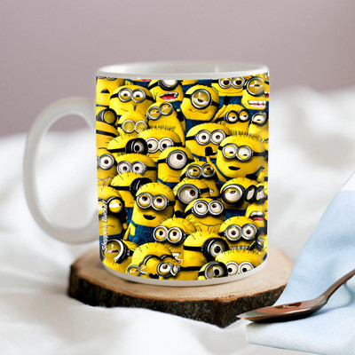 Shoppers Bucket hoppers Bucket Minion Ceramic Coffee Mug(330 ml)