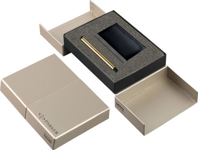 

Parker Vector Gold Roller ball pen + Card Holder Pen Gift Set