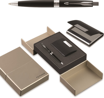

Parker Aster Laque black Chrome (Trim + Visiting Card Holder) Ball Pen