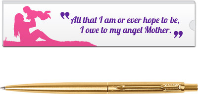 PARKER Classic Gold GT with Mom Quote-5 Ball Pen