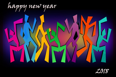 

New Year Party Poster Fine Art Print(12 inch X 18 inch)