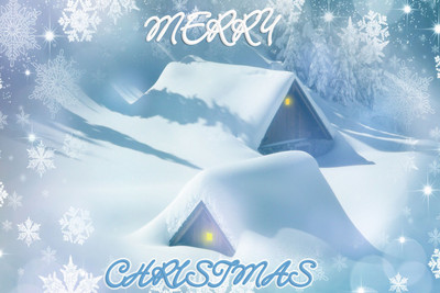 

Christmas in Snow fall Fine Art Print(12 inch X 18 inch)