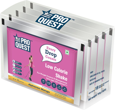 

PROQUEST Low calorie Shake with Fiber Blend Meal Replacements Nutrition Drink(Alphonso Mango Flavored)