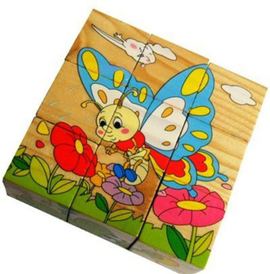 

Akrobo 9 Piece Colorful Wooden Block , Insect Theme(6 Pieces)