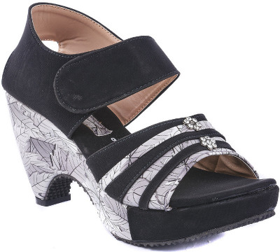 Dolphin Miles Women Black Heels