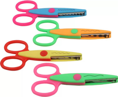 

Avlon ZIG ZAG Scissors(Set of 4, Multicolor)