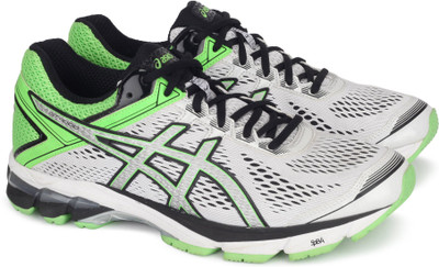 

Asics GT-1000 4 RUNNING For Men(White, Green, Wh/blk/# ylw