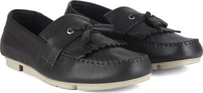 

Clarks Trimocc Free Navy Leather Boat Shoes For Men(Black