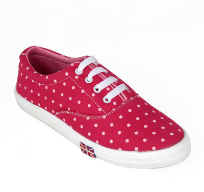 

justfab Canvas Shoes For Women(Pink