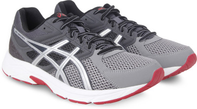 

Asics GEL - CONTEND 3 Running Shoes For Men(Grey, Dark grey/silver/true rd