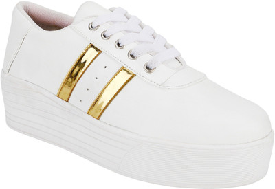 

Clymb Sneakers For Women(White, Gold