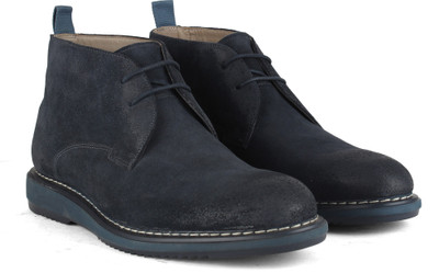 

Clarks Kenley Mid Navy Suede Boots For Men(Navy