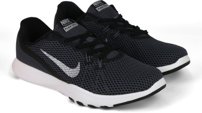 Nike NIKE FLEX TRAINER 7 Training & Gym Shoes For Men(White, Black)