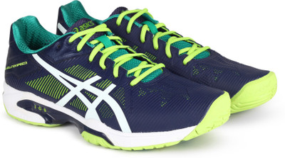 

Asics GEL-SOLUTION SPEED TENNIS For Men(Blue, Navy/wh/lime