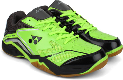 

Yonex COURTACELT Badminton Shoes For Men(Black, Green, Flash green black gray