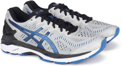

Asics GEL-KAYANO 23 RUNNING For Men(Blue, Grey, Sil/imprl/blk