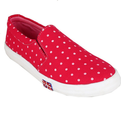 

justfab Canvas Shoes For Women(Pink