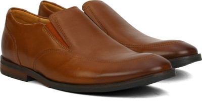 

Clarks Broyd Step Tan Leather Slip On For Men(Tan