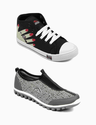 

Asian Women's Combo Pack of 2 casual shoes Sneakers For Women(Multicolor