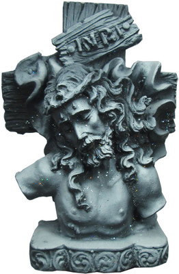 

salvus app solutions Decorative Showpiece - 14 cm(Polyresin, Grey)