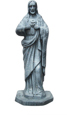 salvus app solutions Decorative Showpiece - 15 cm(Polyresin, Grey)