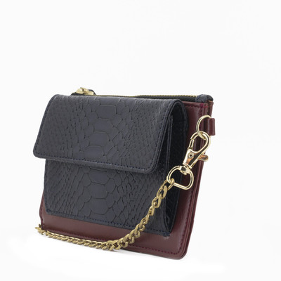 

Clocharde Girls Evening/Party Red, Blue PU Sling Bag, Blue;red