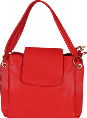 GLASY Women Casual Red PU Sling Bag