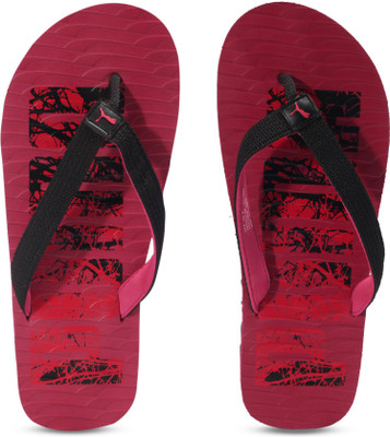

Puma Miami Fashion DP Flip Flops, Black-red