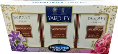 

Yardley Sandalwood Soap (Imported, 100gm, Pack of 3)(100 g, Pack of 3)