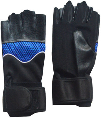 

Faynci Bike Riding /Sports / Gym / Weight Lifting / Cycling Black and Blue Gloves for Boys, Men, Women. Gym & Fitness Gloves (XL, Blue)
