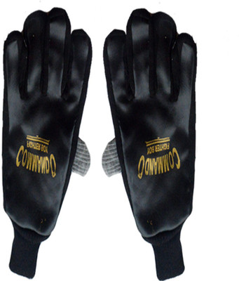 

Faynci Multipurpose black Solid Gloves For Men, Women Gym & Fitness Gloves (XL, Black), Multicolor