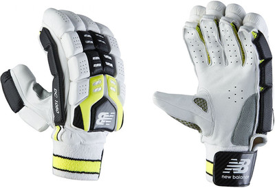 New Balance DC-1080 (RH) Batting Gloves (Men, White, Black)