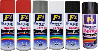 

F1 Multicolor Spray Paint 2700 ml(Pack of 6)