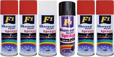 

F1 Multicolor Spray Paint 450 ml(Pack of 6)