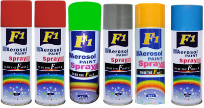 

F1 Multicolor Spray Paint 450 ml(Pack of 6)