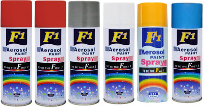 

F1 Multicolor Spray Paint 450 ml(Pack of 6)