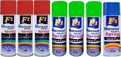 

F1 Multicolor Spray Paint 450 ml(Pack of 7)