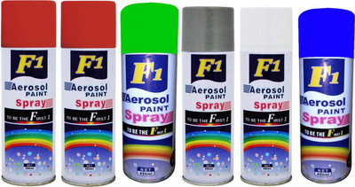 

F1 Multicolor Spray Paint 450 ml(Pack of 6)