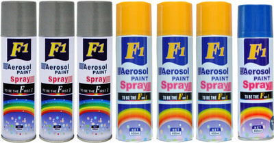 

F1 Multicolor Spray Paint 450 ml(Pack of 7)