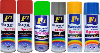 

F1 Multicolor Spray Paint 450 ml(Pack of 6)