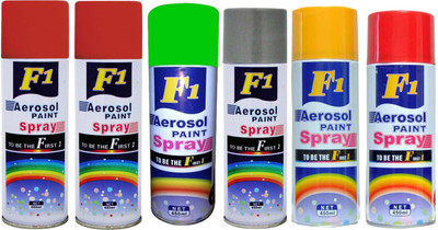 

F1 Multicolor Spray Paint 450 ml(Pack of 6)
